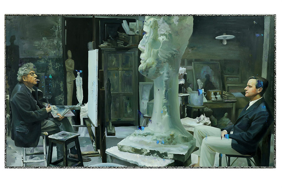 生活道具-贾科梅蒂与模特