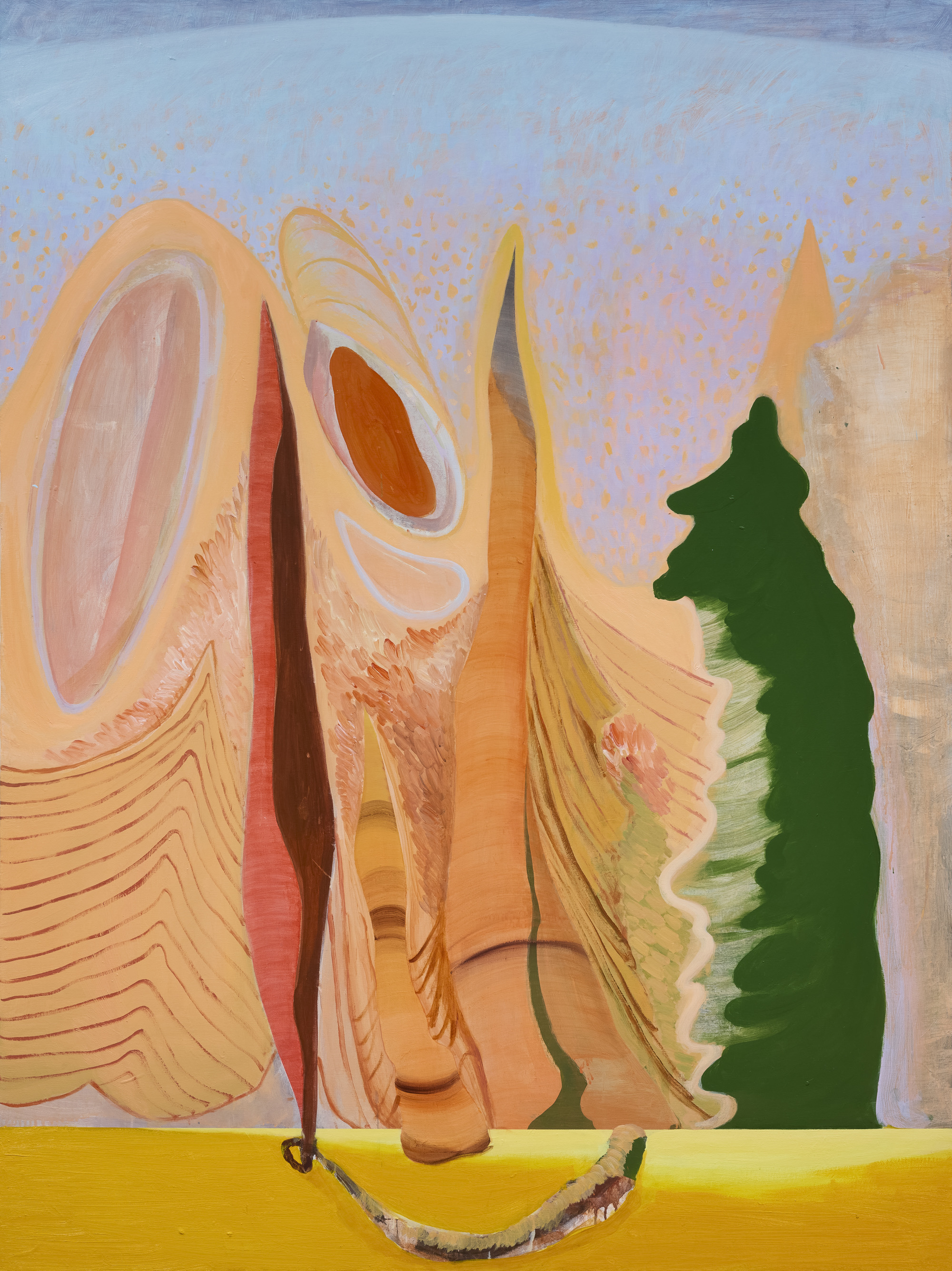 延伸的风景 TheUnfoldingView2023-2025布面油画丙烯Oil andAcryliconcanvas150×200cm